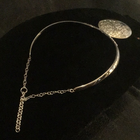 NEW / HUGE/ ABSOLUTELY STUNNING STERLING SILVER COLLAR - Picture 4 of 6